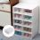 12x White Plastic Shoe Storage Boxes Drawer Stackable Foldable Durable Organiser 1
