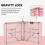 HOMAIRE 6ft Folding Pink Portable Table 3
