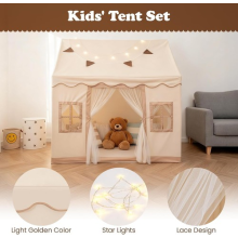 Kids Play Tent for Indoor Outdoor Cute Princess Playhouse