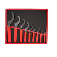 9x Hook Crescent Wrench Industrial-Grade high-Carbon Steel, C-Shaped Wrench Set