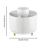 360 Â Rotating Desktop Storage Box, 5-Grid Pen Holder, Office, School, Home Use 2