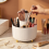 360 Â Rotating Desktop Storage Box, 5-Grid Pen Holder, Office, School, Home Use 4