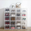 12x White Plastic Shoe Storage Boxes Drawer Stackable Foldable Durable Organiser 2
