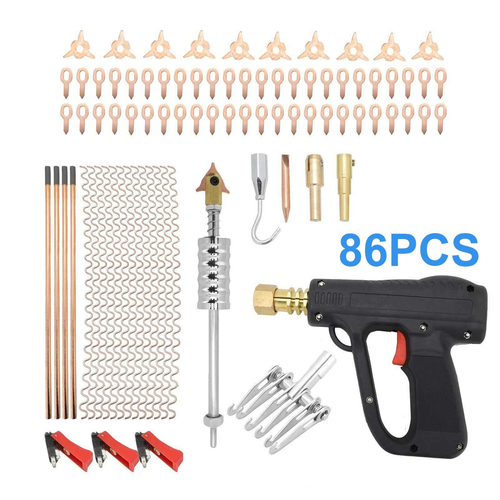 86pc Stud Welder Dent Puller Kit Car Body Panel Dent Spot Welding Repair Tool