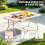 HOMAIRE 6ft Folding Pink Portable Table 5