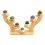 Creative Petal Shaped Tea Cup Display Stand Flower Pot Base Collection 1