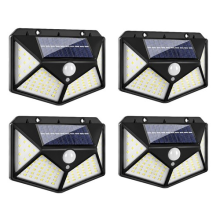 4PCS Solar Motion Sensor Wall Lights,Outdoor Lamp for Garden Yard Garage Fence