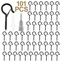 101PCS Outdoor Anti Rust And Anti Slip Q-type Hooks with Safety Locks Outdoor