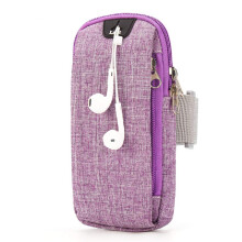 Running Armband for iPhone 14/14 Pro/13/13 Pro/12/12 Pro/XS/XR/X/8/7 Plus Up to 6.5", Cell Phone Holder Bag Sports Armband with Headphone Slot for Gym
