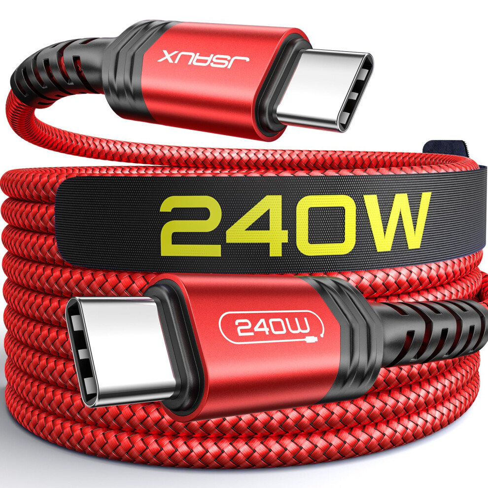 240W Usb C To Usb C Cable [3M/10Ft], Type C To Type C Cable Fast Charging Cord Compatible With Macbook Pro/Air, Ipad Pro, Ipad Air 5/4, Ipad Mini 6, 6914710947941