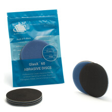 3 inch (75mm) 500 Grit Pack of 5 Sanding Discs for Rotary Polisher - Foam Backed Silicon Carbide Abrasive P500 - GP14302