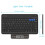 HB220B Universal Backlit 7-Colors & Adjustable Brightness Multi-Device Slim Portable Wireless Bluetooth 3.0 Keyboard for iOS, Android, Windows Tablet 5