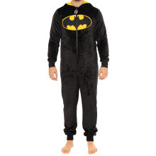 Mens Batman Onesie | Mens Fleece Onesies | Official Batman Gifts | Black | L