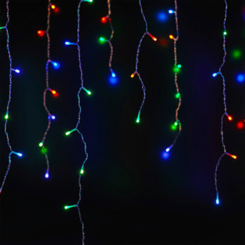 NOMA 240 Spectrum Colour Changing Icicle Lights, Multicoloured - 7m