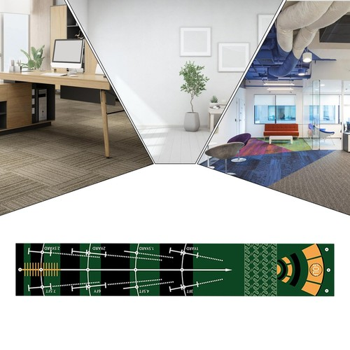 Golf Carpet Putting Mat Thick Smooth Practice Putting Rug for Indoor Home Office 2