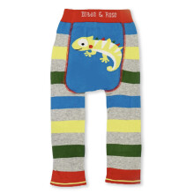 Chameleon Leggings | 6-12 Months | Toddler and Baby Knit Leggings Multicoloured Stripes