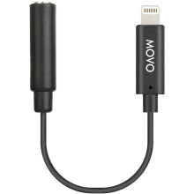 IMA-1 Female 3.5mm TRRS Microphone Adapter Cable to Lightning Connector Dongle Compatible with Apple iPhone, iPad Smartphones and Tablets - Optimized
