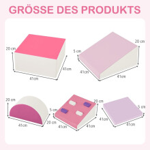 Klimblokkenset van schuim voor kinderen - 6 stuks, roze