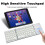 Foldable Bluetooth Keyboard with Touchpad, Wireless Mini Keyboard for PC, Tablet, Android, Smartphone - Silver 4