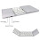 Foldable Bluetooth Keyboard with Touchpad, Wireless Mini Keyboard for PC, Tablet, Android, Smartphone - Silver 3