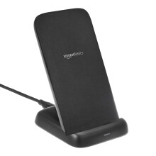 10W Qi Certified Wireless Charging Stand, for Phone 16/15/14/13/12/11/X, Samsung, and More, with USB Cable (No AC Adapter), Black