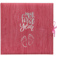 Baby's My First Year Record Log Book to Commemorate Birth Through Their First Year on Earth - Pink