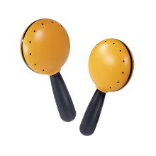 Hi-Lo Maracas (Pair). High-end Hand Shaker Percussion Musical Instrument. Percussionists of All Levels. Teens & Adults. Built to Last (Yellow)