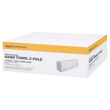 Multifold (Z-Fold) Paper Hand Towels, 2-ply Cellulose, 4000 Sheets (20 packs of 200), Sheet Size: 24 x 20.3 cm, H2 Dispenser Compatible