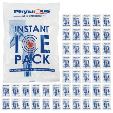 Instant Ice Packs (20cm x 14cm) - Pack of 48, Fast Acting Cold Therapy Compression Pack for Injuries, First Aid, Sports Injuries - Disposable Ice