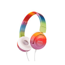 RX110 Lightweight Wired Foldable Headphones with Mic & Volume Control, On-Ear Headphones, Ergonomic Design, Answer Incoming Calls, Compatible with