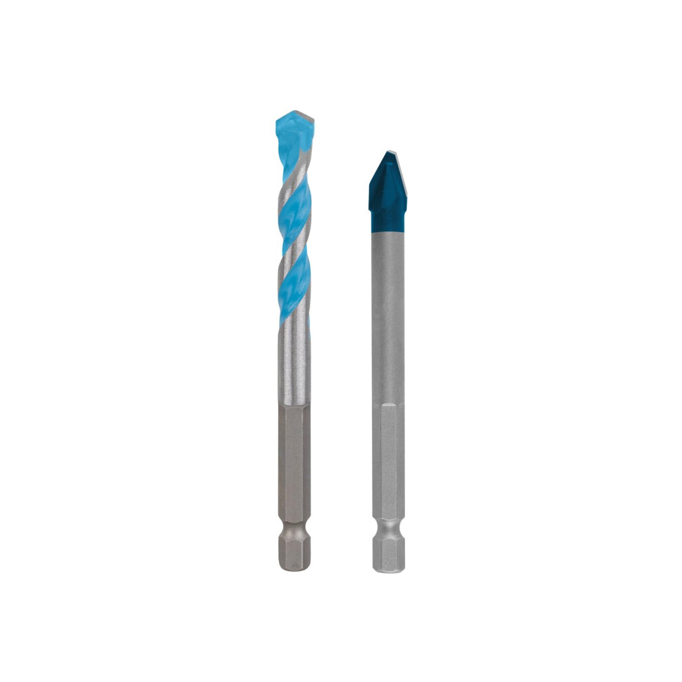 2X Expert Hex-9 Hard Ceramic And Multi Construction Drill Bit Set (For Hard Tiles, Soft Tiles, Ã 8,0, 8,0 Mm, Professional Accessory Impact - Image 2