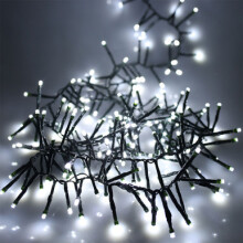 Noma 360 Fit & Forget Multi-Function Battery LED Cluster Lights, White - 5.2m