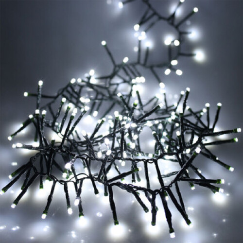 Noma 360 Fit & Forget Multi-Function Battery LED Cluster Lights, White - 5.2m