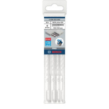 Boor SDS-plus voor boorhamer - BOSCH - 2608833892 - 6 x 100 x 160 mm - 4 snijkanten - Verpakking van 10 stuks