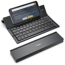 Geyes Foldable Bluetooth Keyboard,Portable Folding Wireless USB Rechargeable Keyboard for iOS,Android,Windows,Smartphone