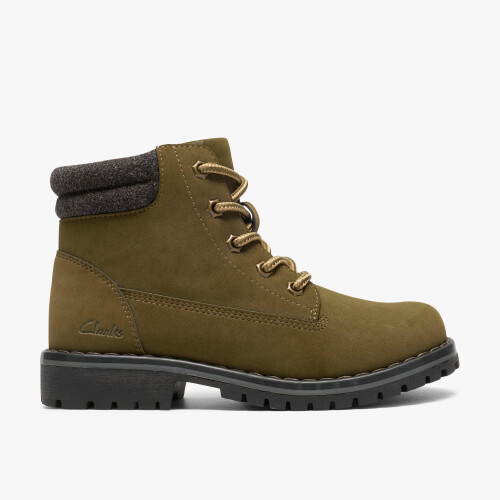 Clarks (Wide, 13 (Children's)) Cliff Lace K Khaki