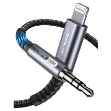 Aux Lightning Cable, 1.8M [MFi Certified] Aux Lead for iPhone Car Lightning to 3.5mm Jack for Home Stereo/Speaker Compatible with iPhone 14/14