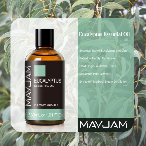 Eucalyptus Essential Oils 30ML, Eucalyptus Oils for Diffuser, Humidifier, DIY, Home, Wardrobes 1
