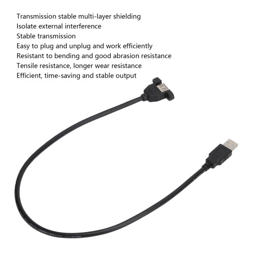 USB-Anschluss Verlängerungskabel, 0,3m, USB 2.0 2