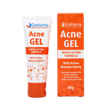 Anti Acne Gel | Spot Gel for Acne Prone Skin & Pimples | Face, Back & Body | Witch Hazel, Manuka Honey, Aloe Vera | Morning & Night Treatment | Oil &