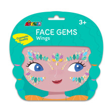 | Face Gems Wings Designs | Hypoallergenic Sparkling Gems for the Face | Self Adhesive Rhinestones for Crafts Scrapbooking DIY & Face Decorations |