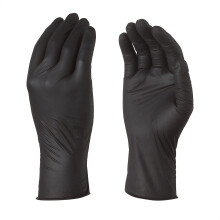 Disposable Black Sensitive Gloves - Latex and Powder Free - Multi-Purpose - Food Grade Gloves - Box of 100 - Size S