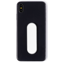 - Das Original! Smartphone Finger Holder - Mobile Phone Holder Stand Grip - Mobile Phone Ring (PU Leather Series - White)