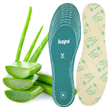 Aloe Vera Insoles for Men and Women - Antibacterial Ultra-Fresh Foam Shoe Inserts, Cut to Fit Odour Control for Trainers and Everyday Shoes UK 3-12