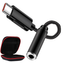 Type c to Headphone Jack Adapter for Samsung A17 A26 S26 A16 A56 A36 Z Flip Fold 7 6 A35 S25 A55 A53, USB C to 3.5mm Jack Earphone Adapter Aux Audio