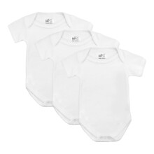 Premature Baby Bodysuits, Tiny Baby Vests, Premature Clothes, 3 Pack For Boys and Girls, Made in Britain, White, 5-8lbs