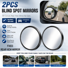 2Pcs 360° Car Blind Spot Convex Mirrors