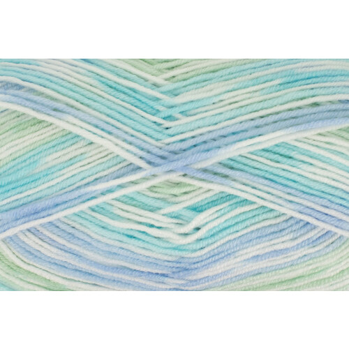 Cherish DK 100g Multi-Coloured Acrylic Knitting Yarn (Peppermint 3508)