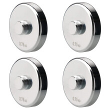 4 Pieces 0.75kg Weight Plates for 5kg Steel Dumbbells (40.75kg)