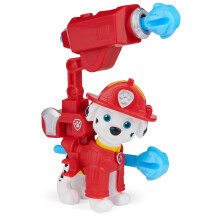 Paw Patrol, Movie Collectible Marshall Action Figure with Clip-on Backpack and 2 Projectiles, Kids’ Toys for Ages 3 and up